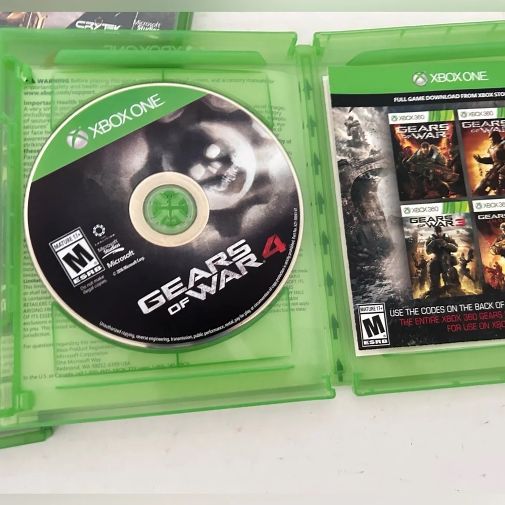 Xbox One Call of Duty Gears of War 4 Titan Fall Rise Son of Rome CD Video Games